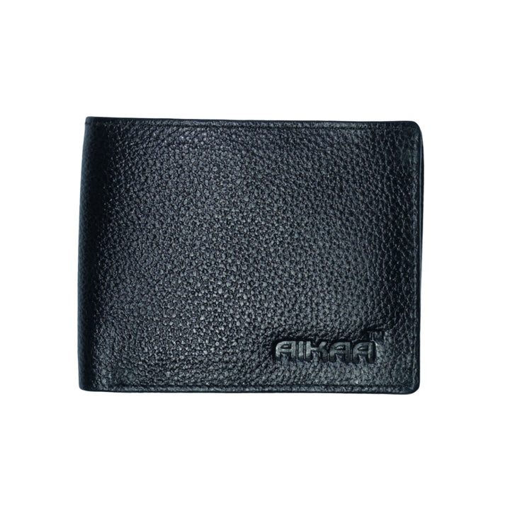 AIKAA Premium Leather Black Wallet