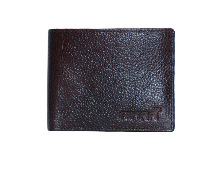 AIKAA Premium Leather Dark Brown Wallet