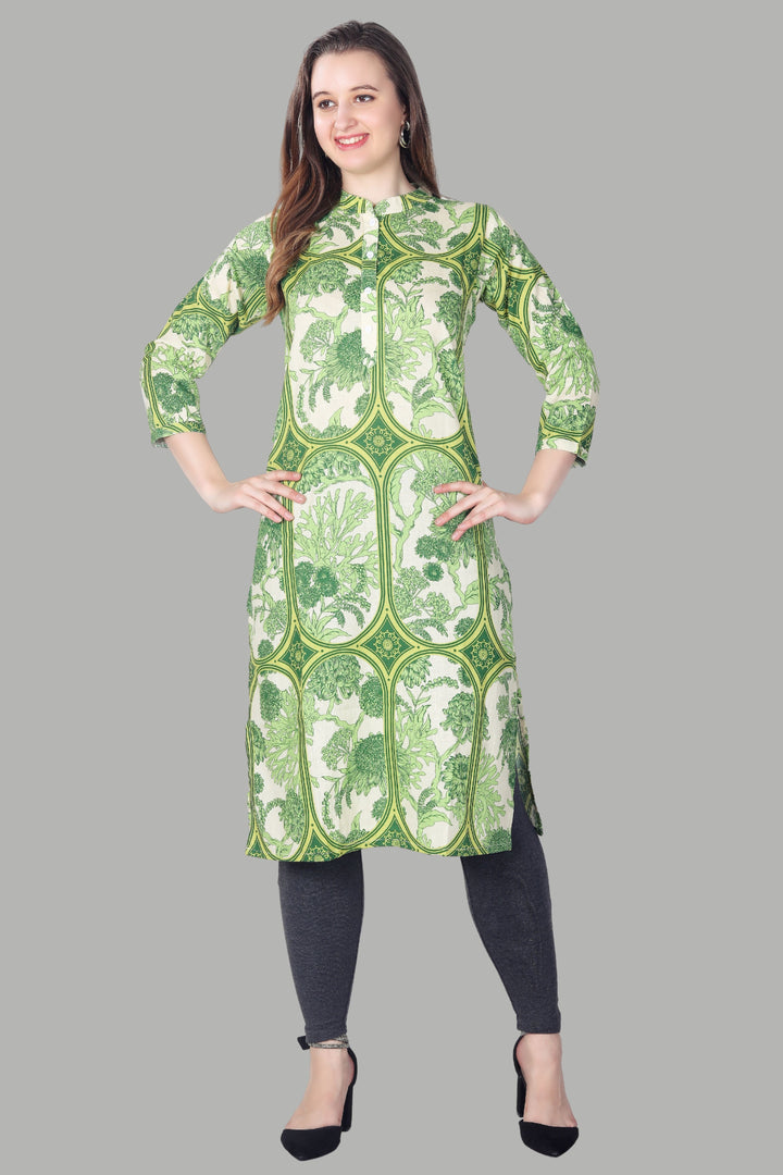 Women Printed Straight Kurti