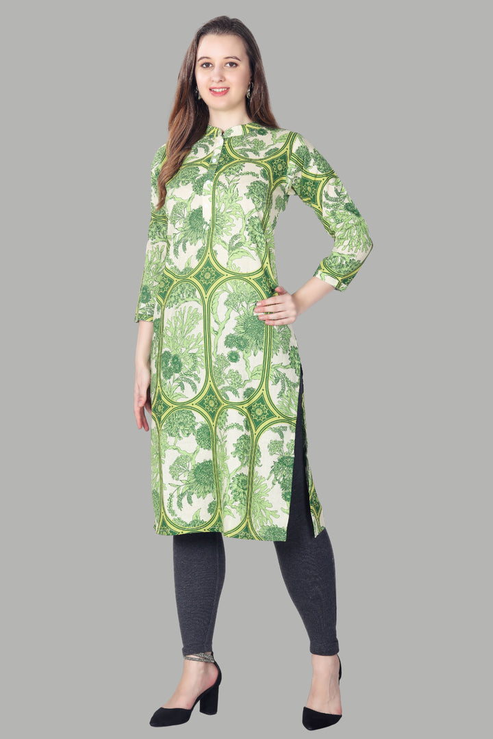 Women Printed Straight Kurti