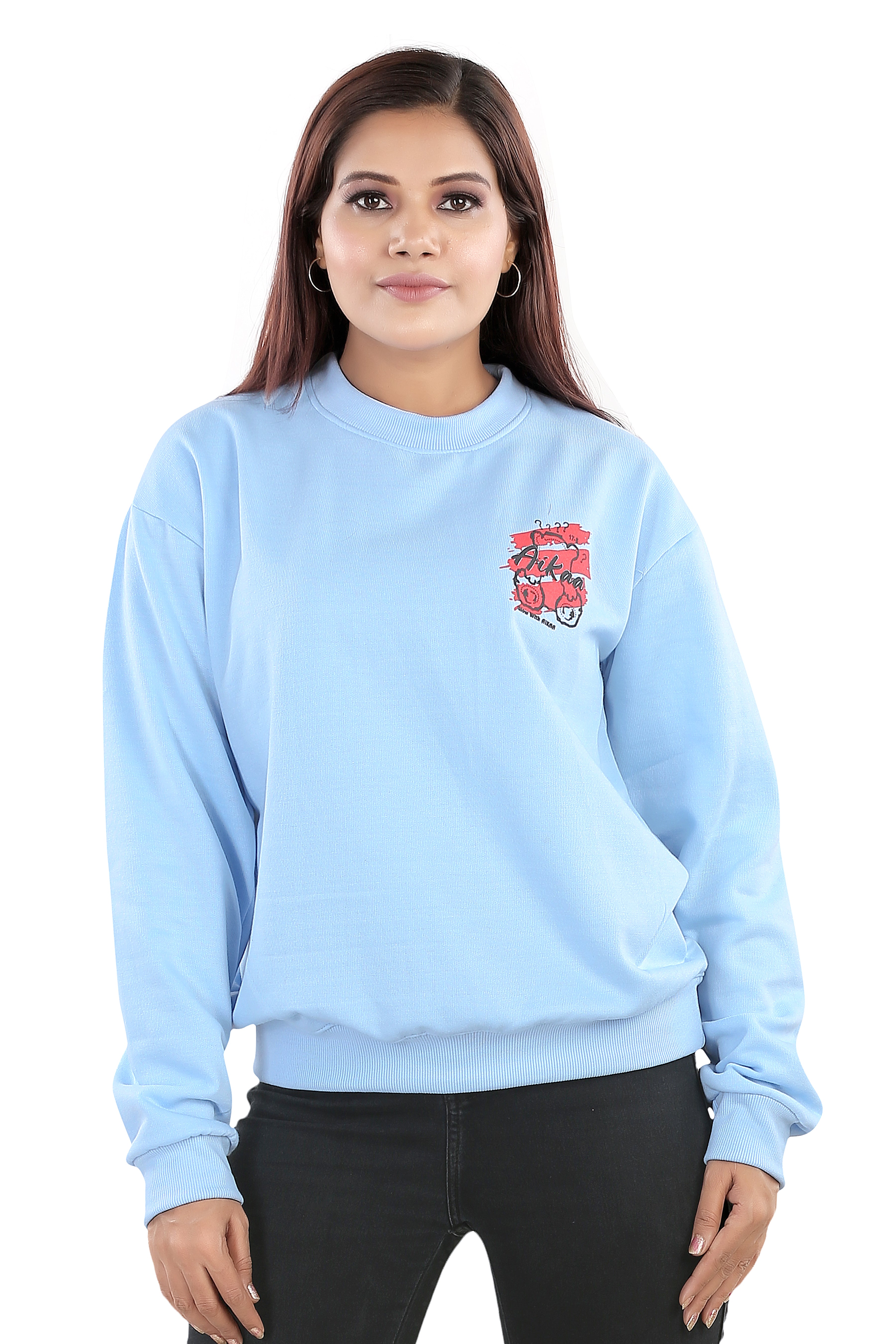 Women's RND Neck Fleese Top