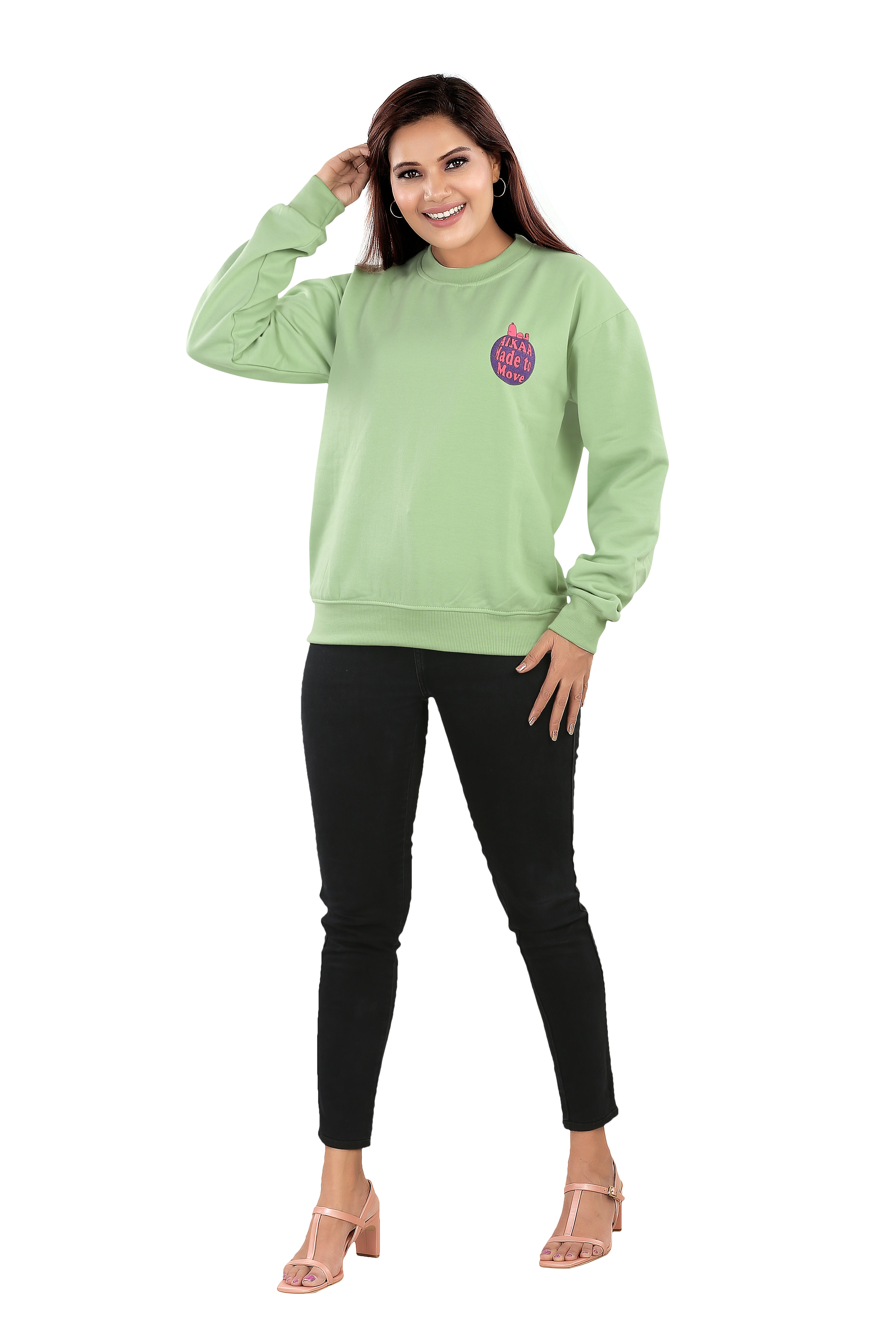 Women's RND Neck Fleese Top