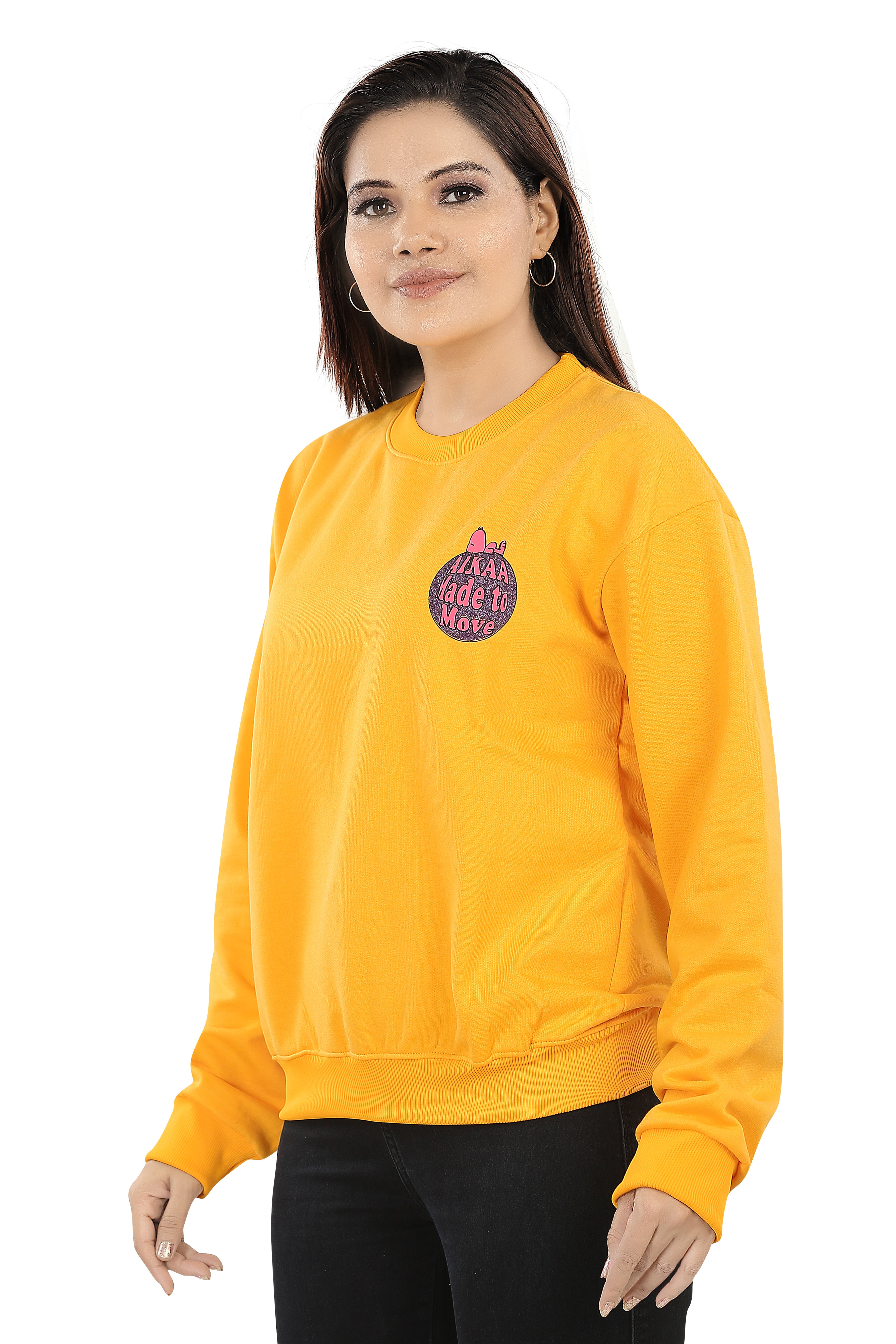 Women's RND Neck Fleese Top