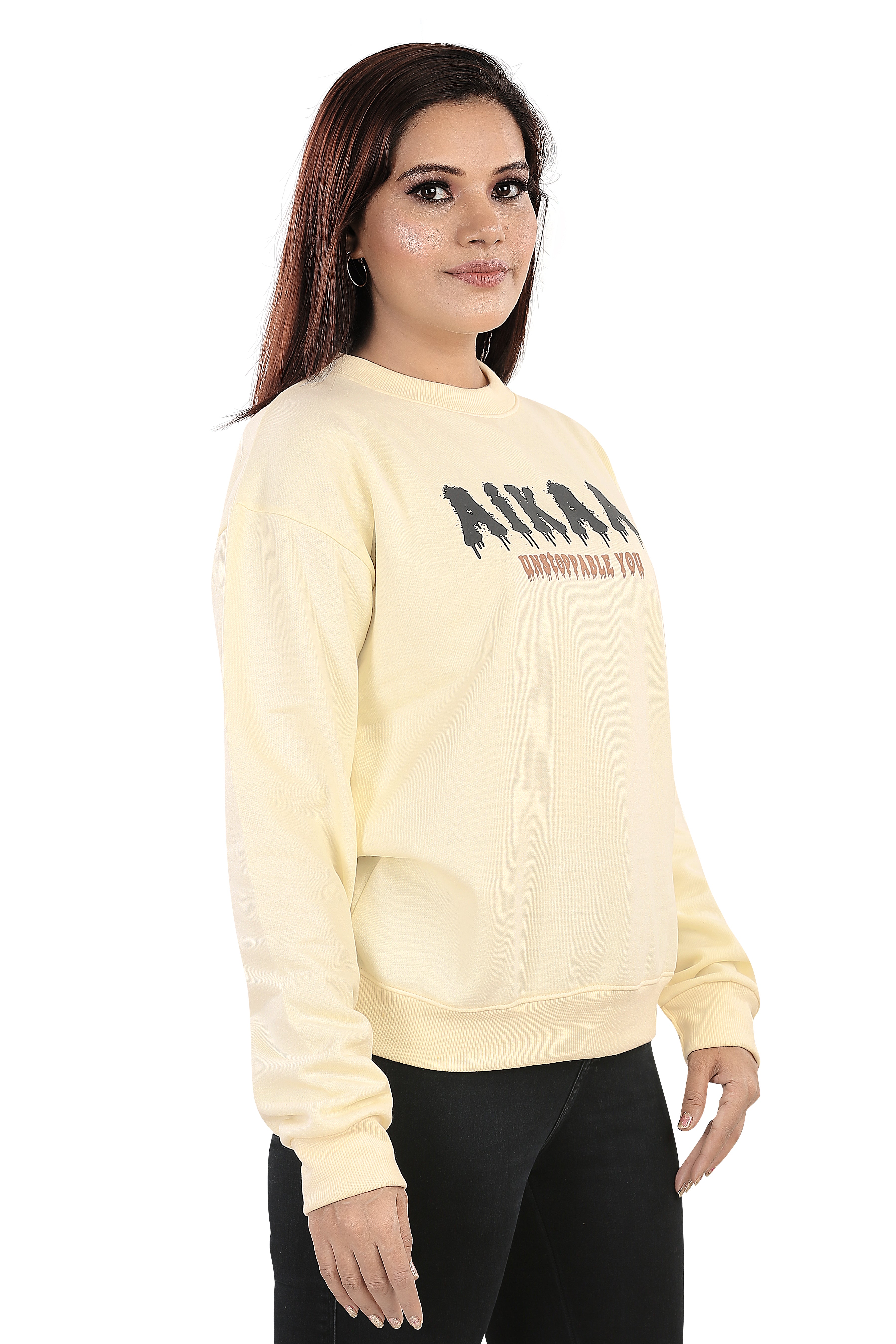 Women's RND Neck Fleese Top