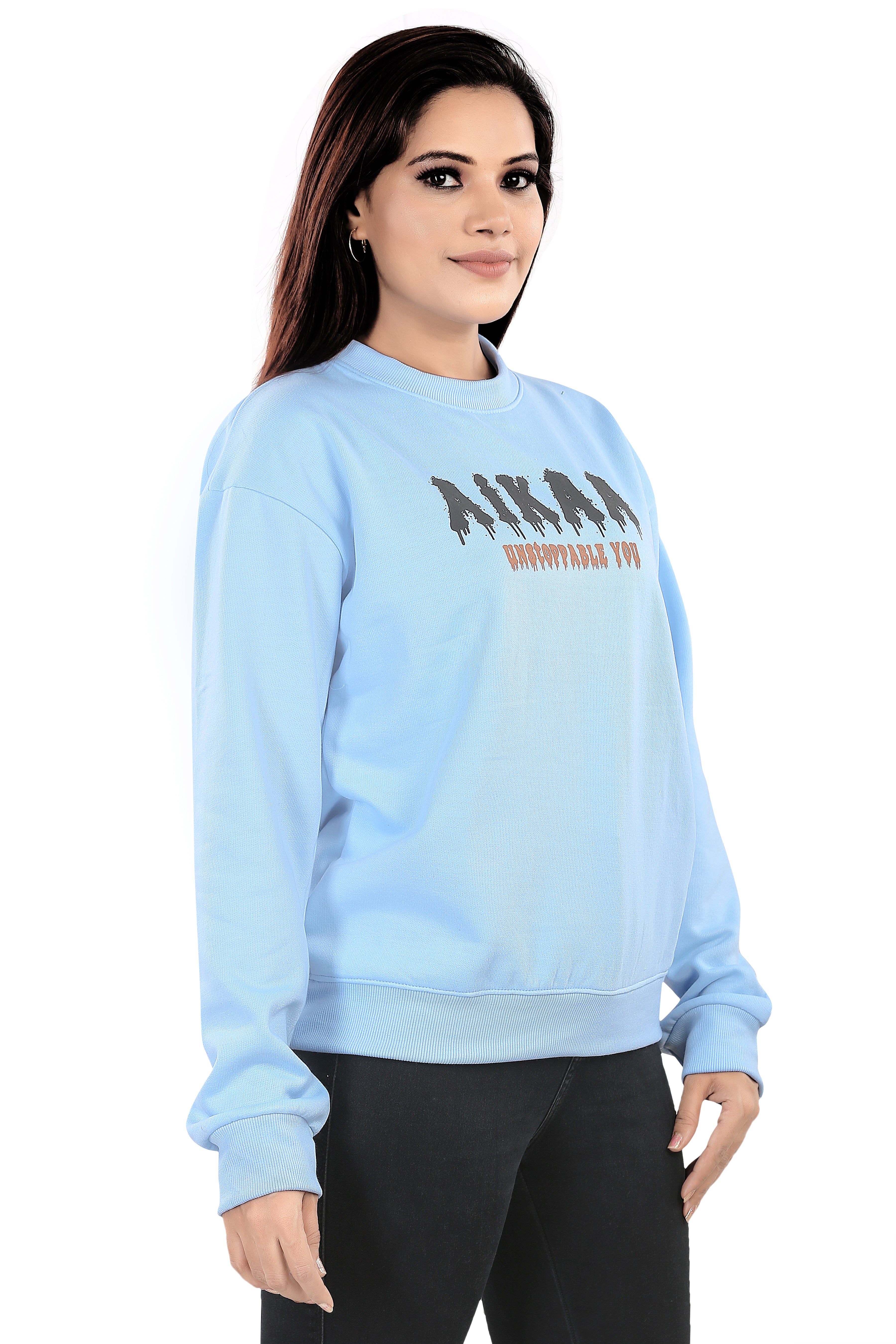 Women's RND Neck Fleese Top