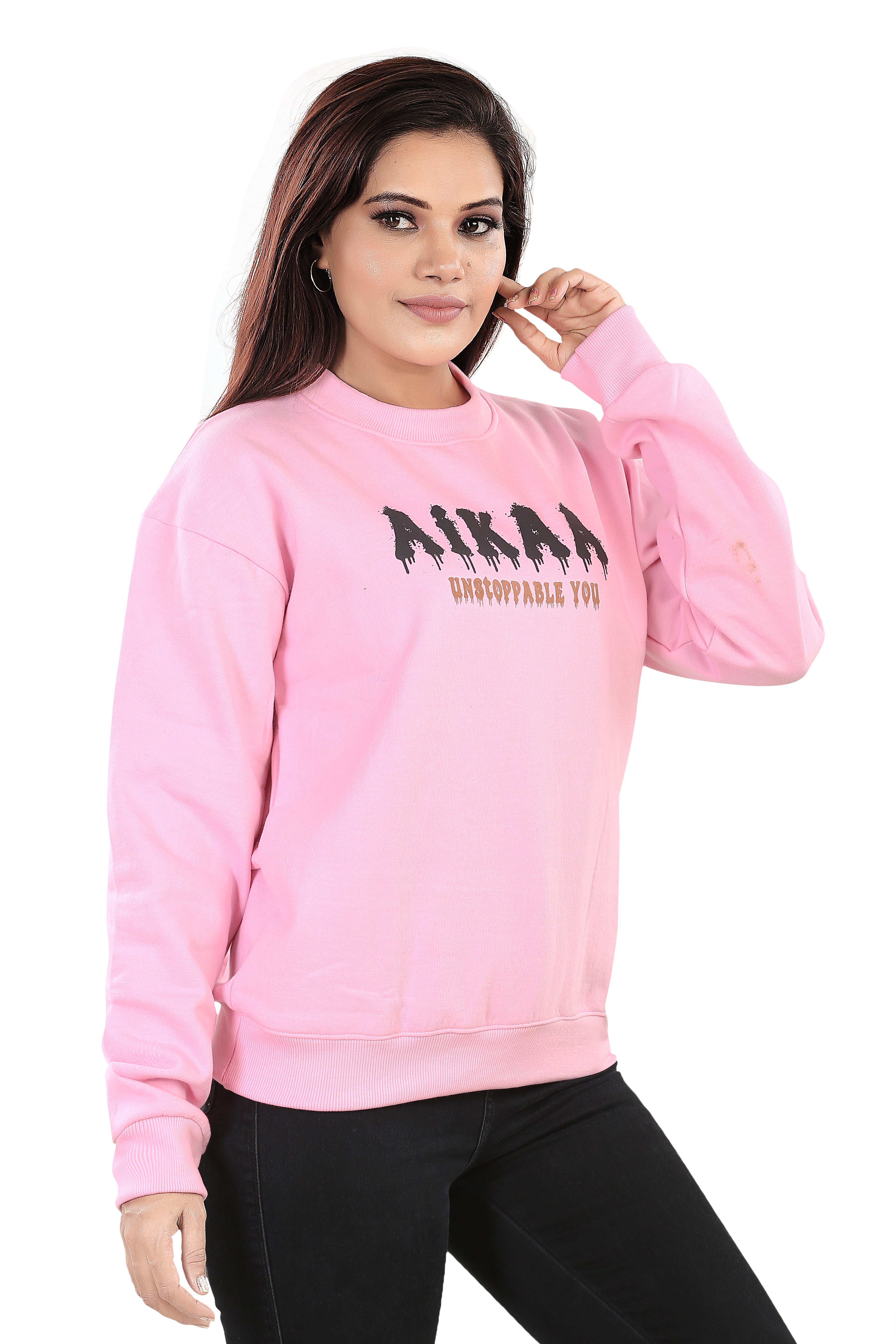 Women's RND Neck Fleese Top