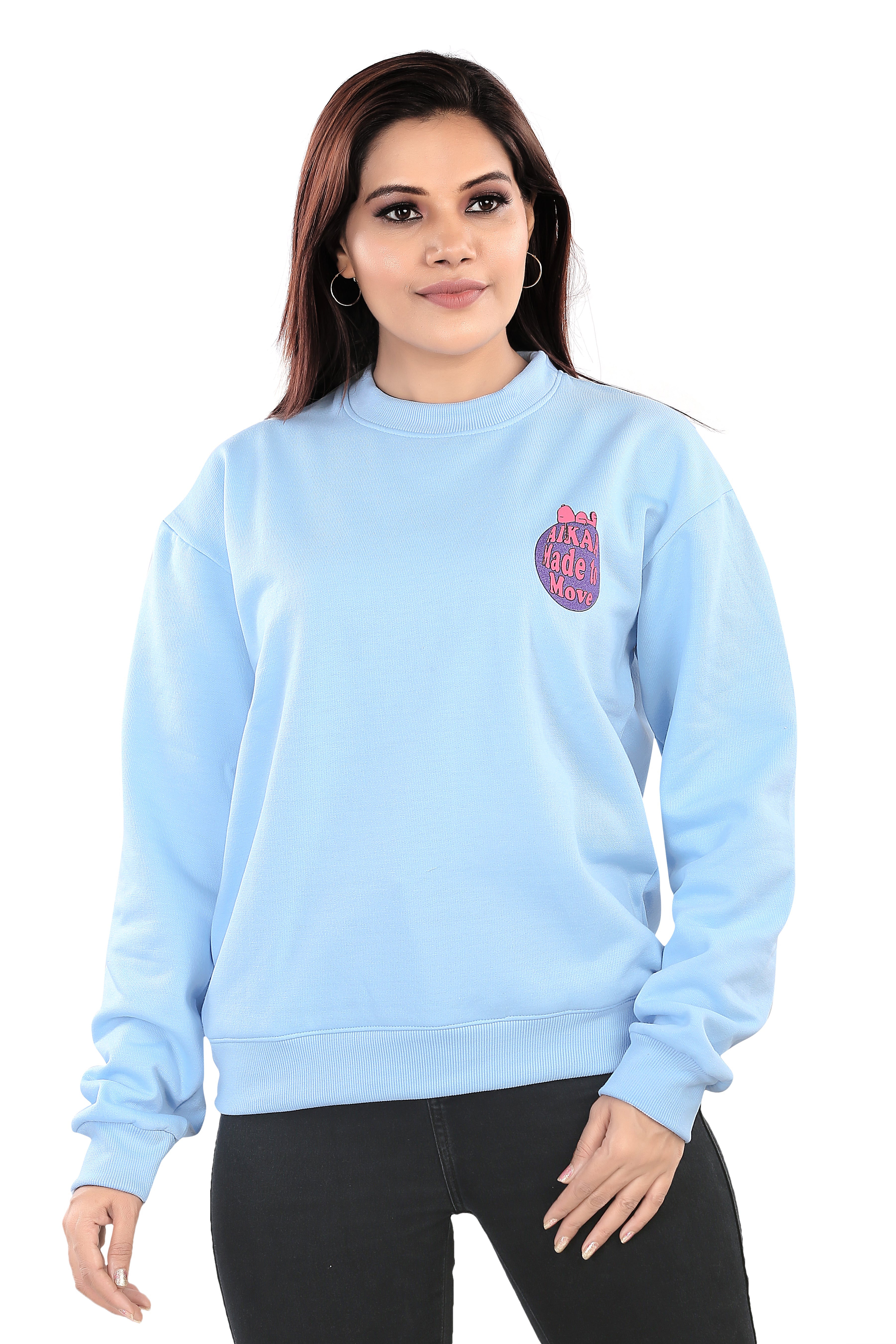 Women's RND Neck Fleese Top