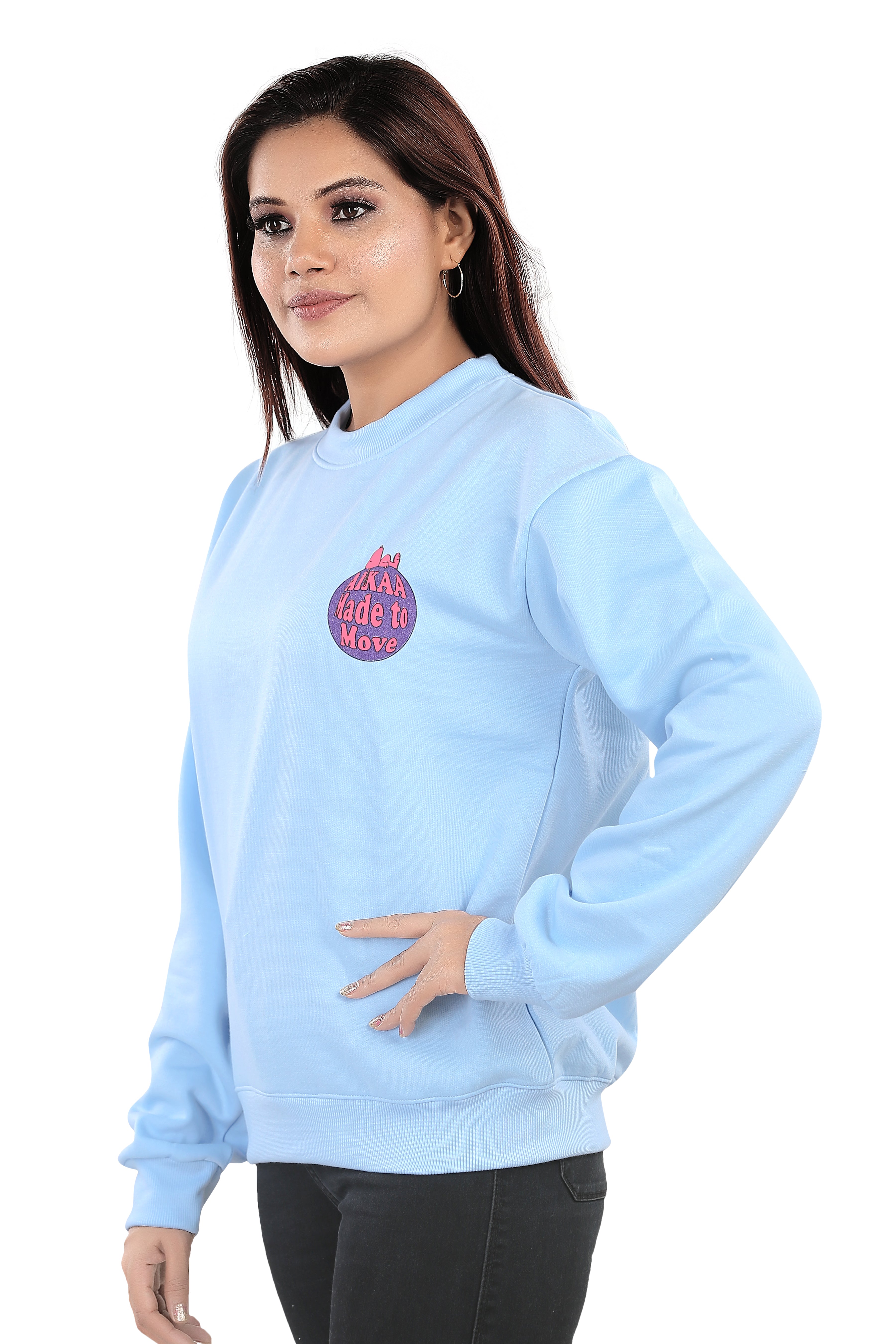 Women's RND Neck Fleese Top