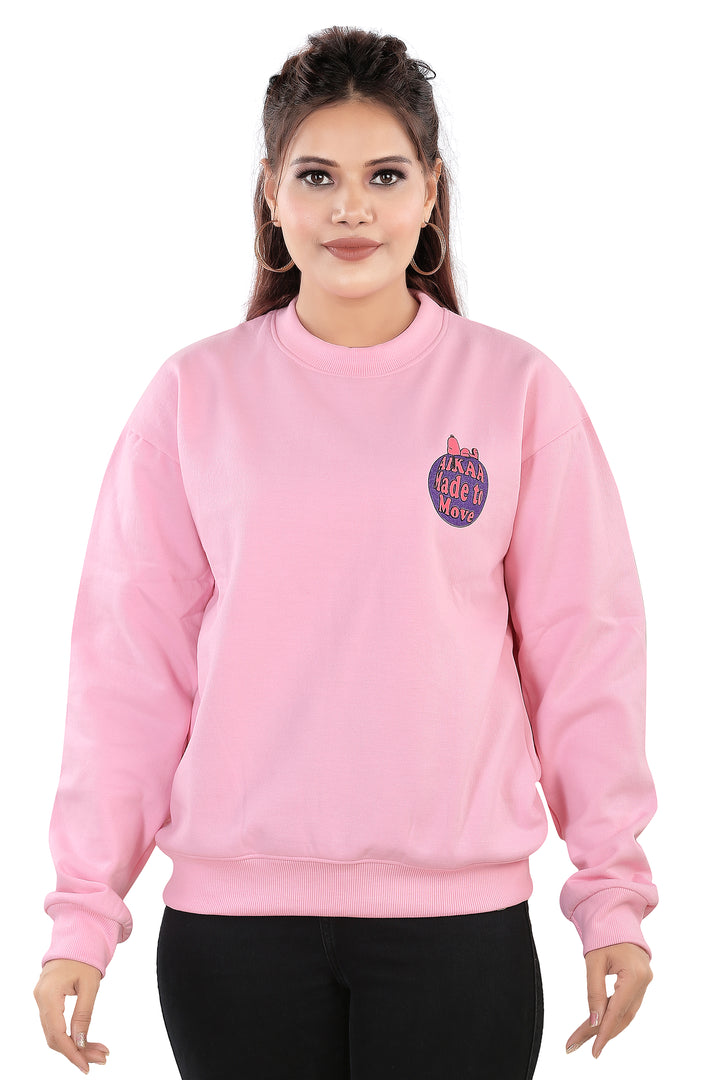 Women's RND Neck Fleese Top