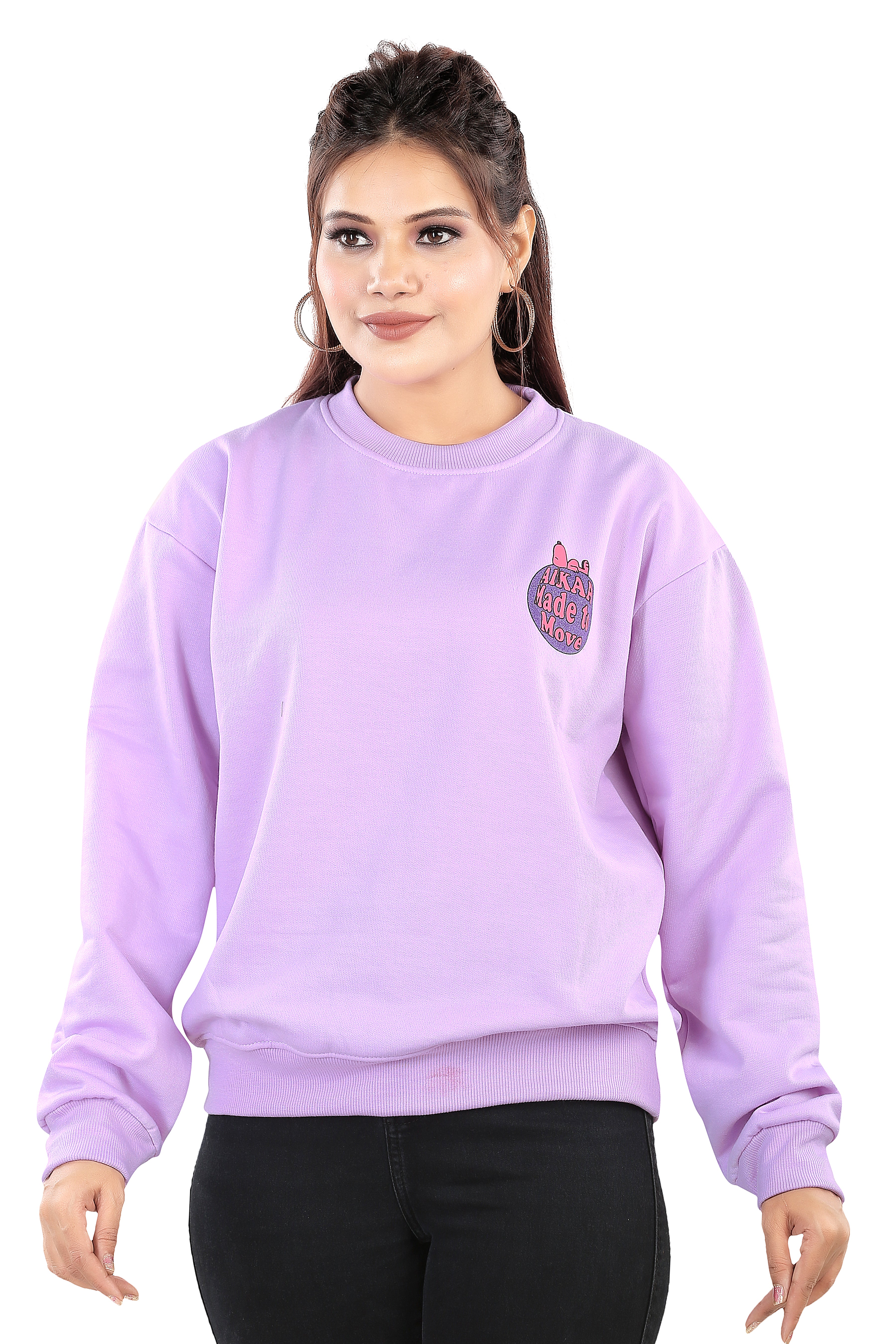 Women's RND Neck Fleese Top