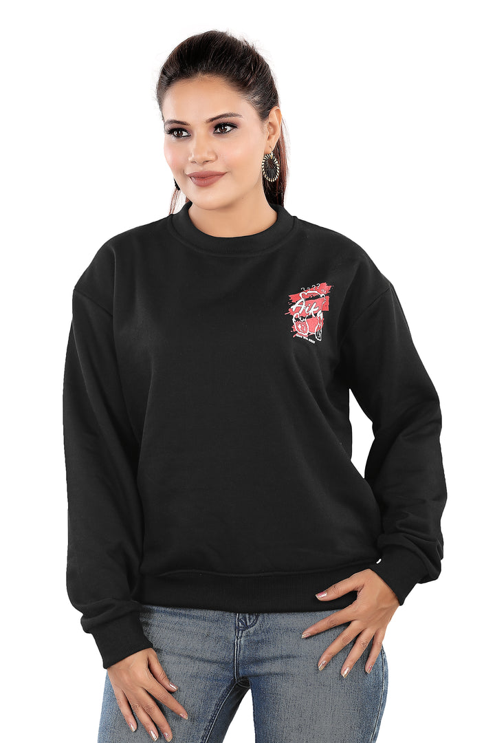 Women's RND Neck Fleese Top