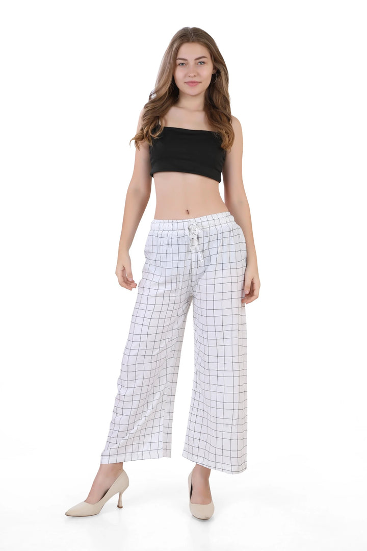 Women's Stylish Solid Everyday Wear Palazzo 2 Combo Set