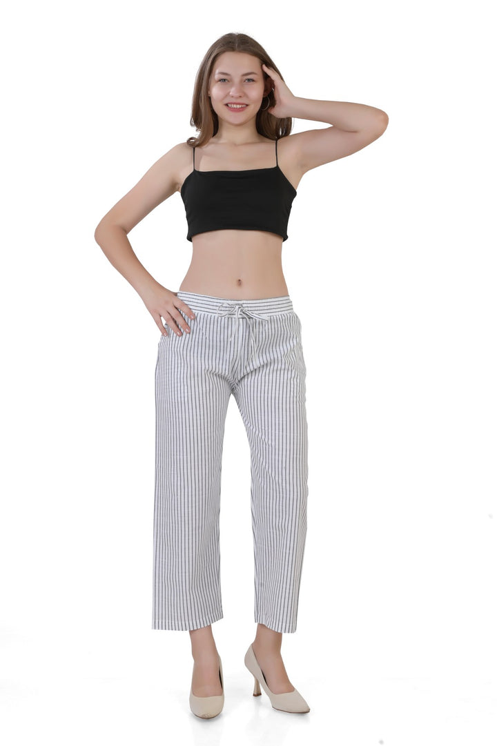 Women's Striped Straight Fit