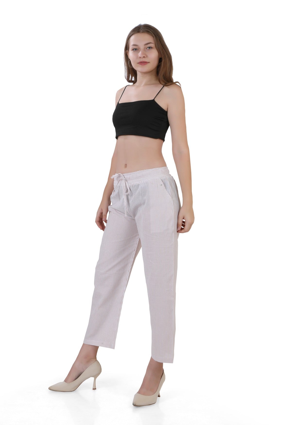 Women's Striped Straight Fit