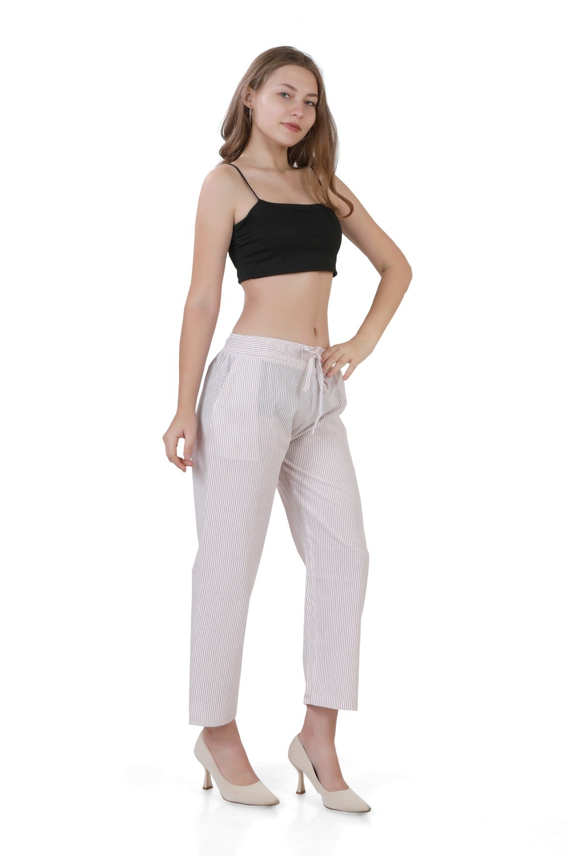 Women's Striped Straight Fit