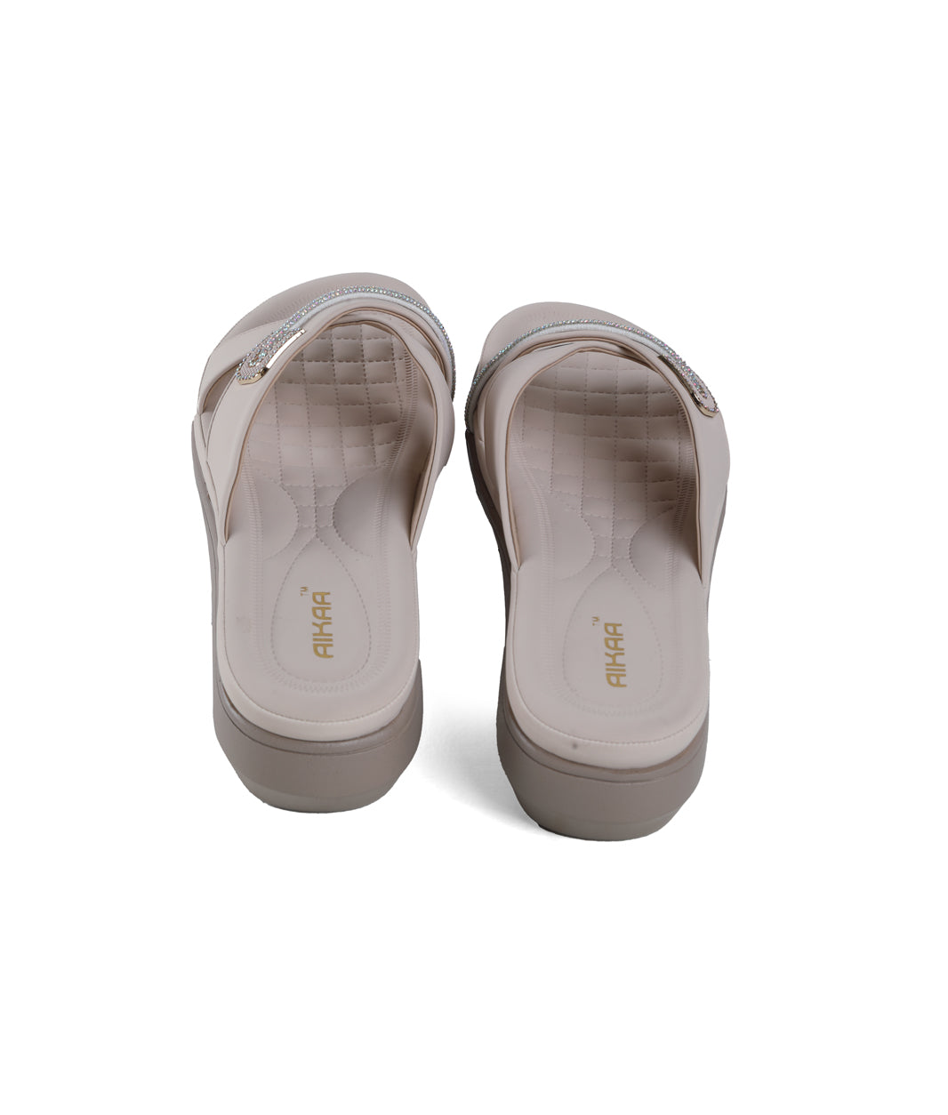 AIKAA Crystal Comfy Wedges