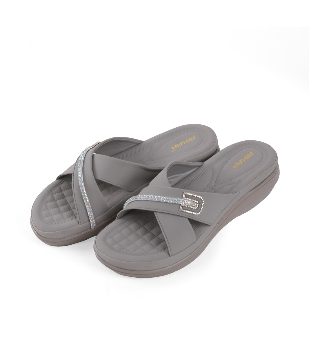 AIKAA Crystal Comfy Wedges