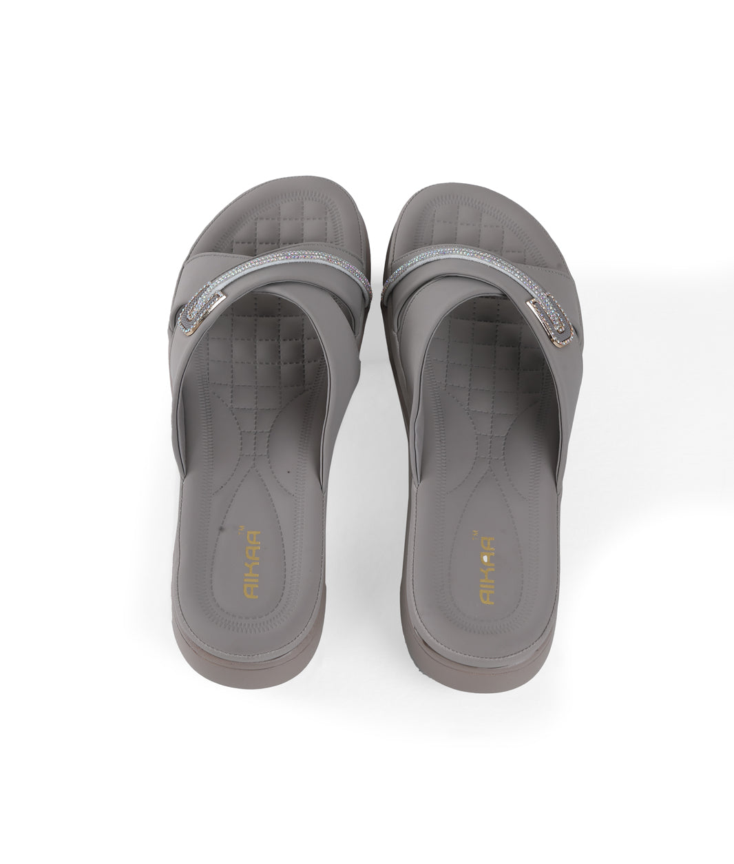 AIKAA Crystal Comfy Wedges