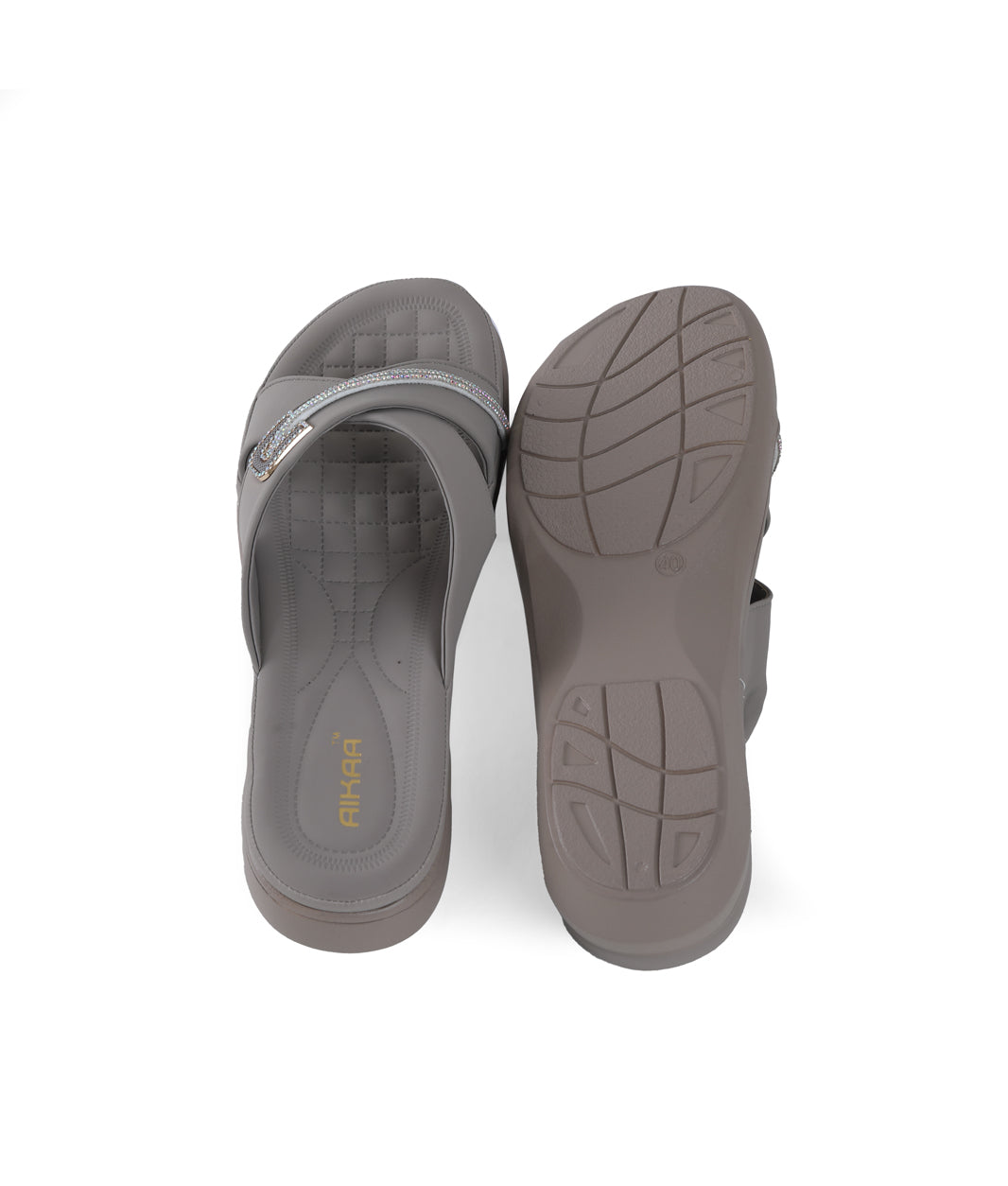 AIKAA Crystal Comfy Wedges