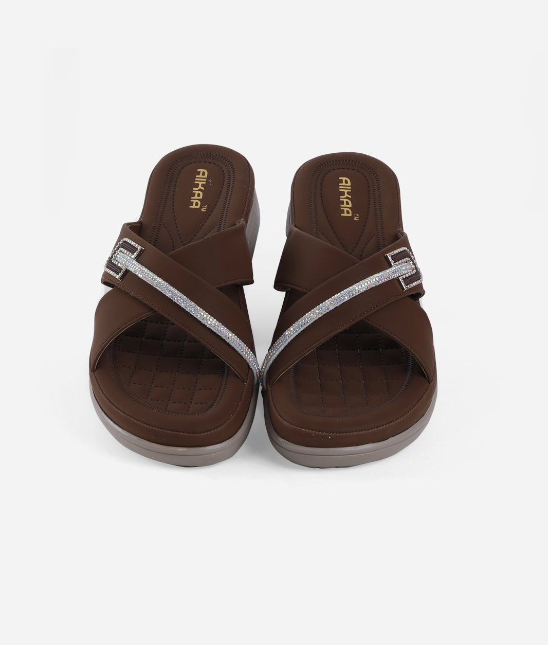 AIKAA Crystal Comfy Wedges