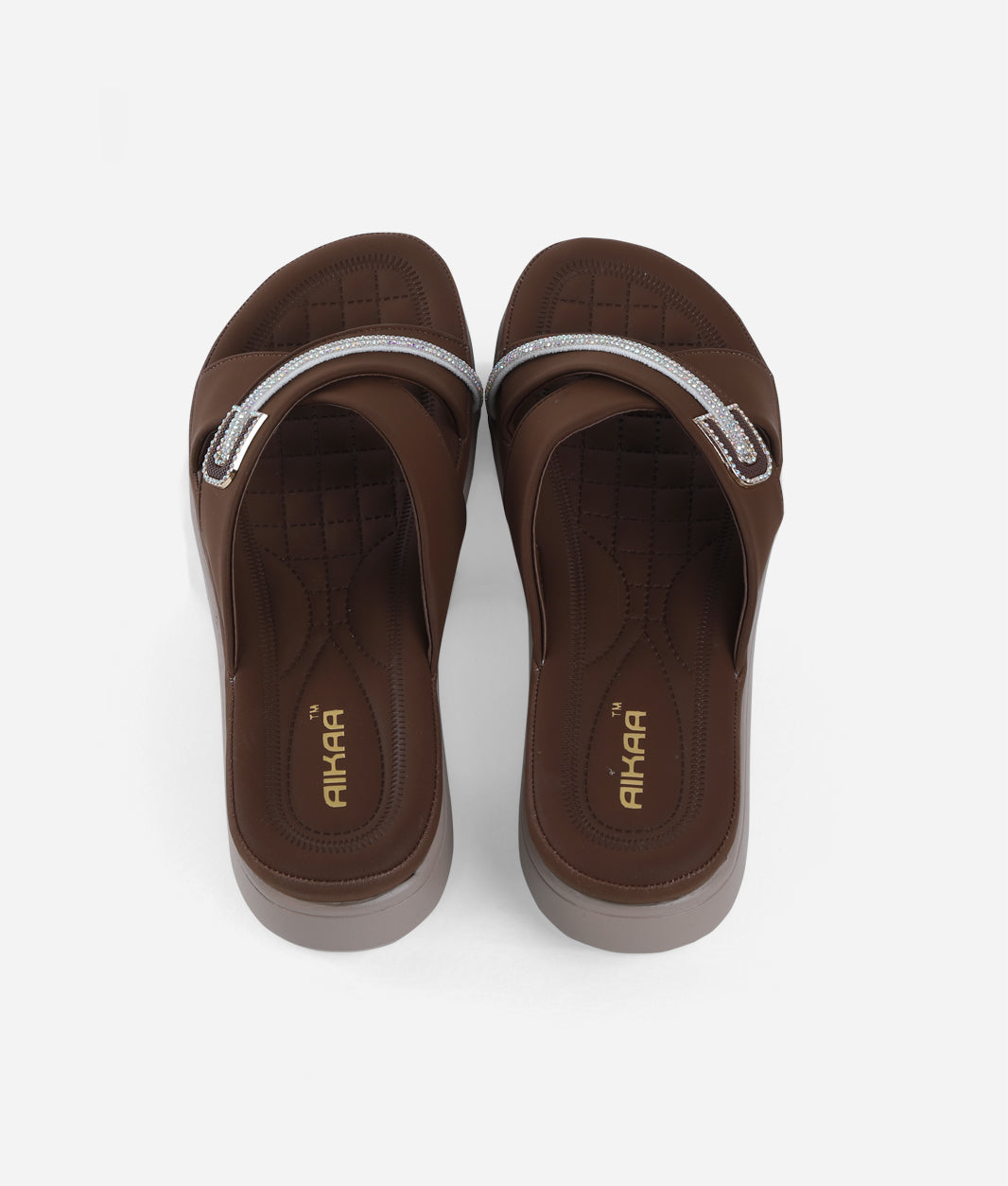 AIKAA Crystal Comfy Wedges