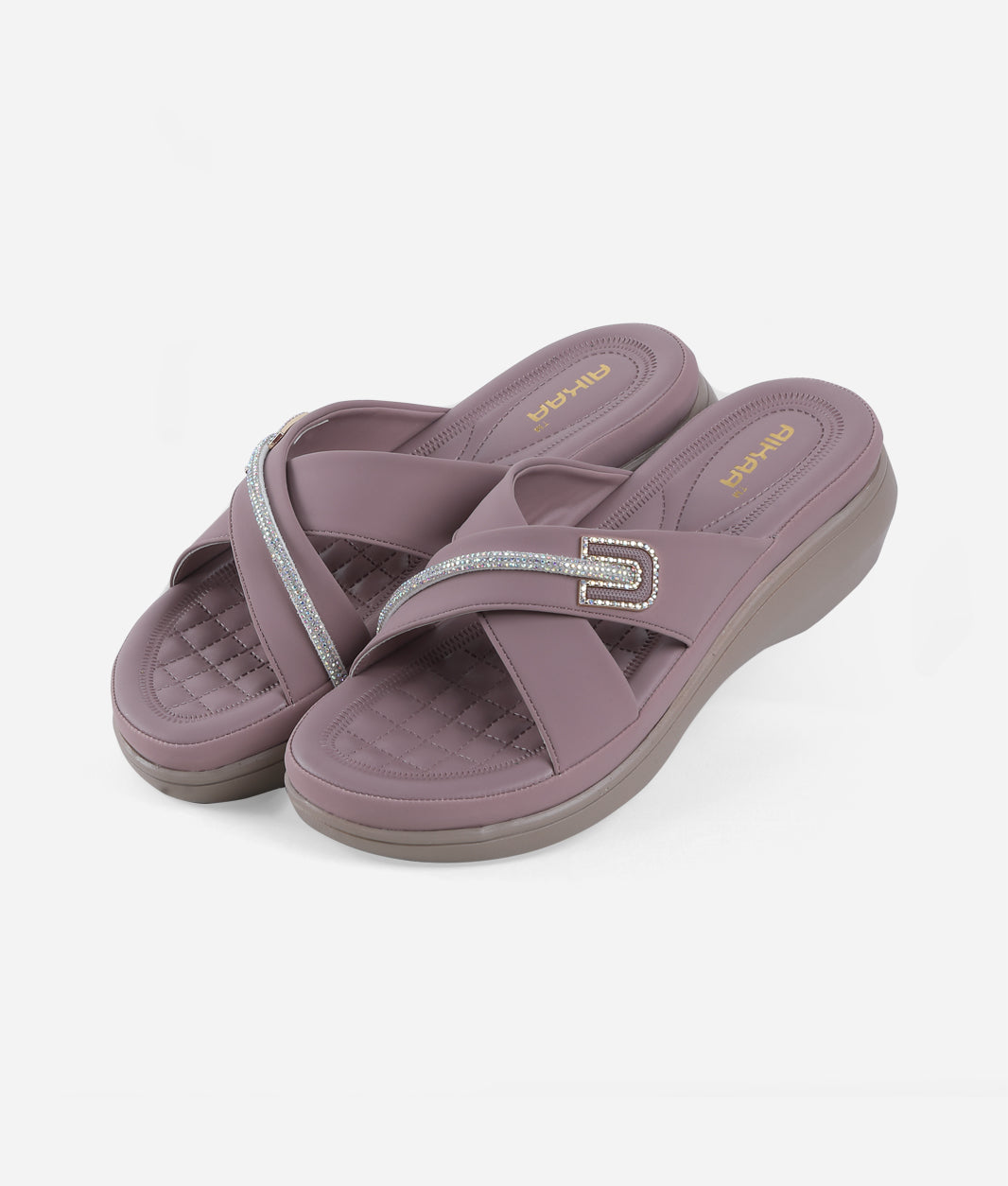 AIKAA Crystal Comfy Wedges