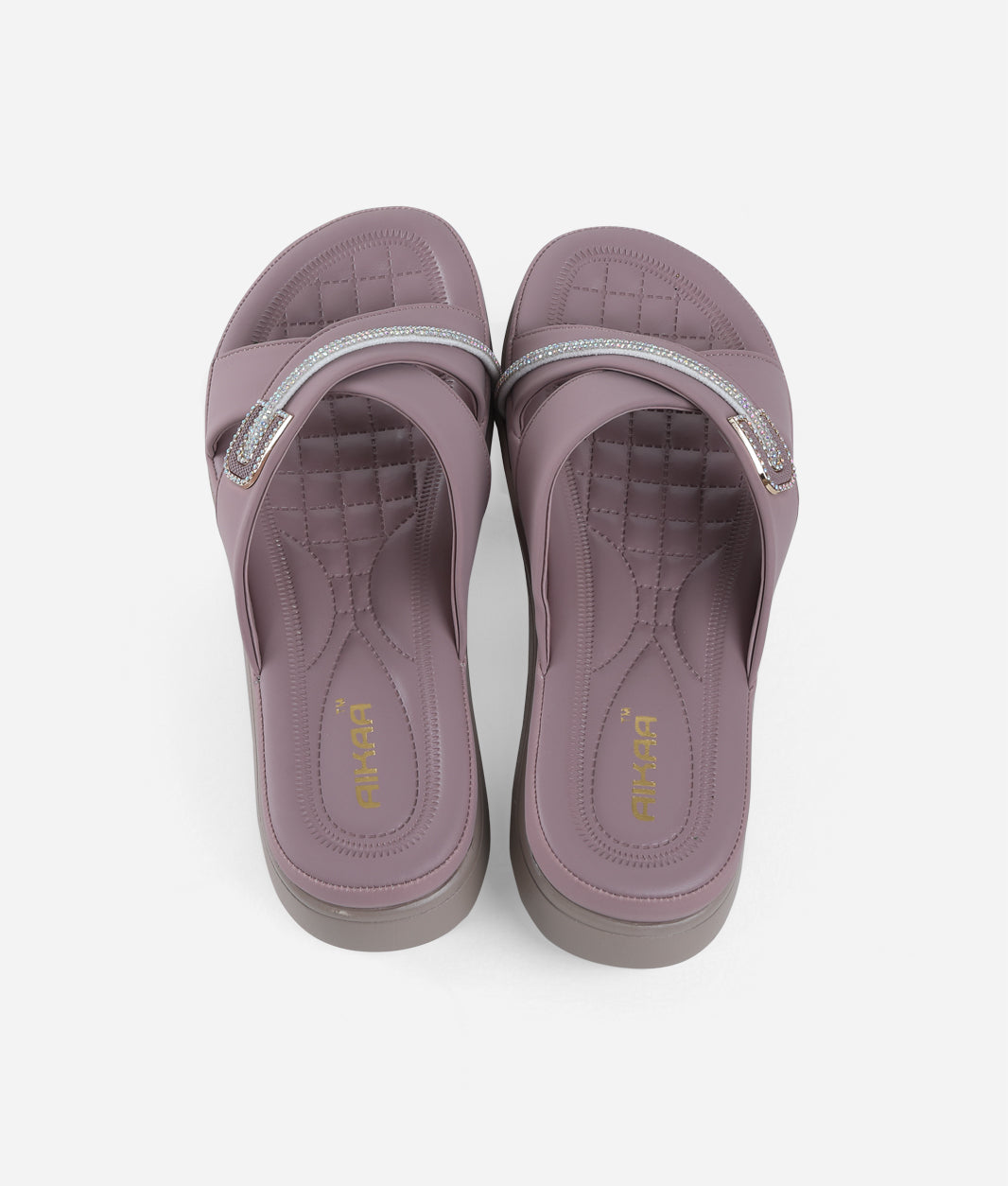 AIKAA Crystal Comfy Wedges