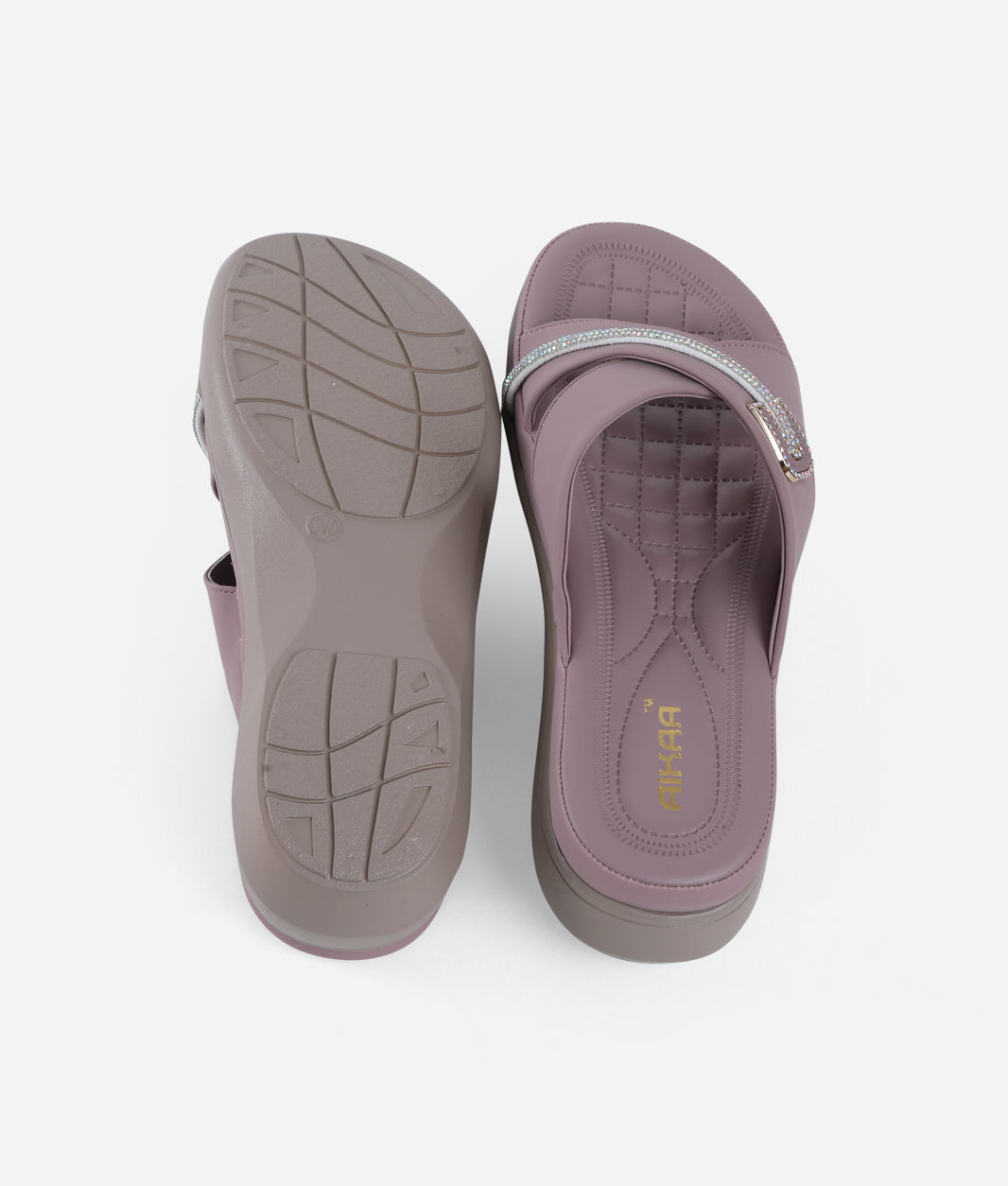 AIKAA Crystal Comfy Wedges