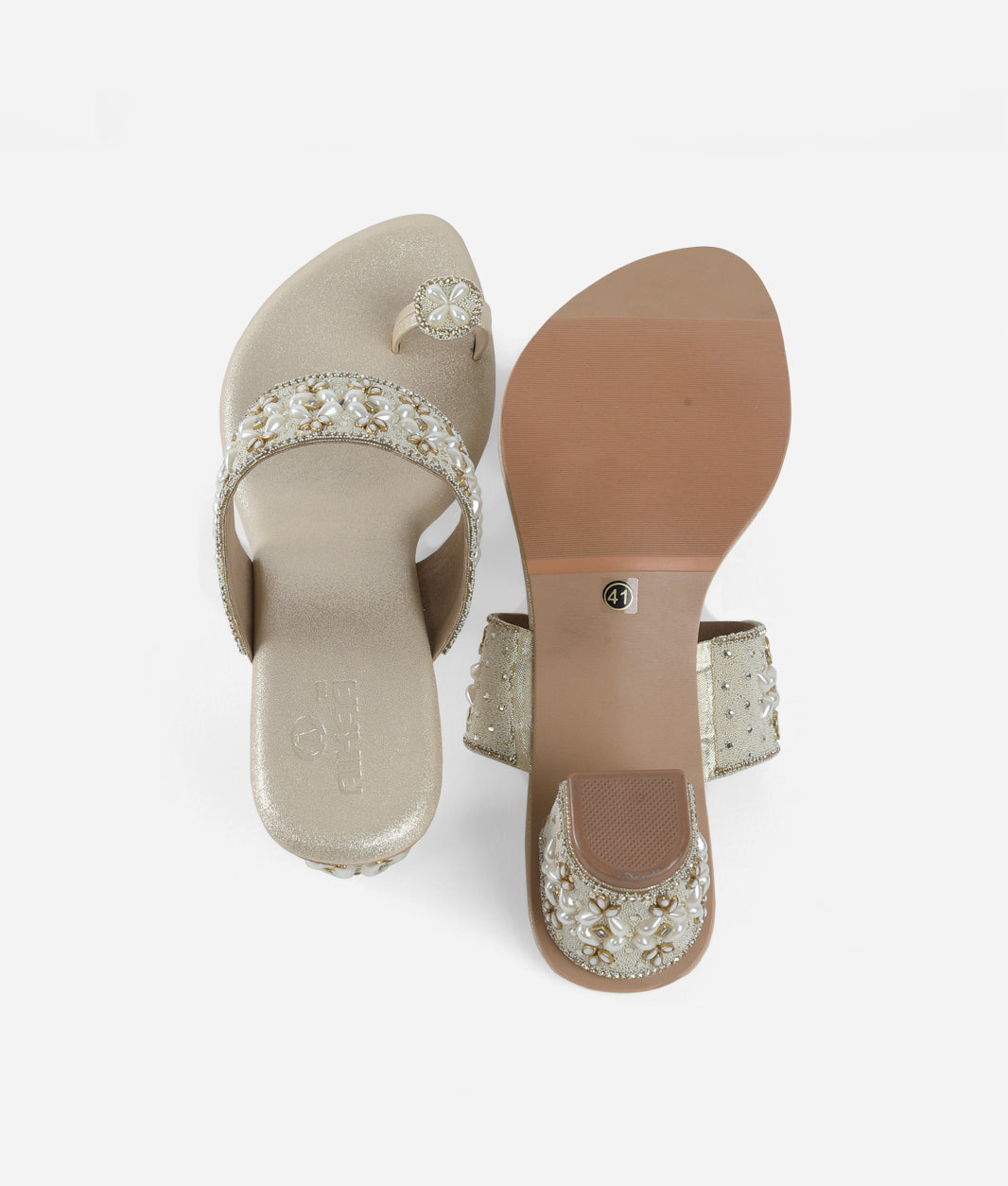 AIKAA Embellished Footwear