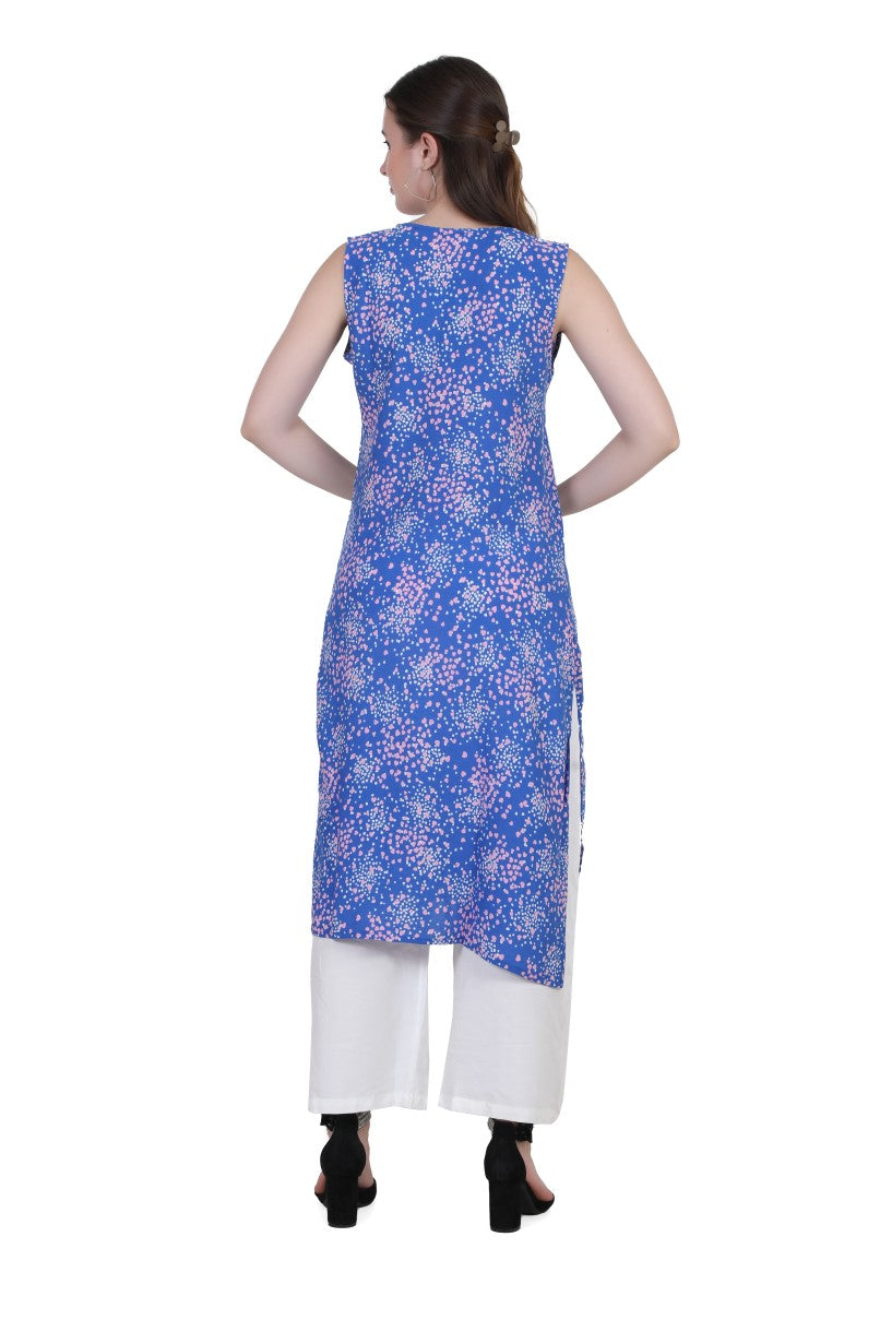 AIKAA Sleeveless Printed Kurti