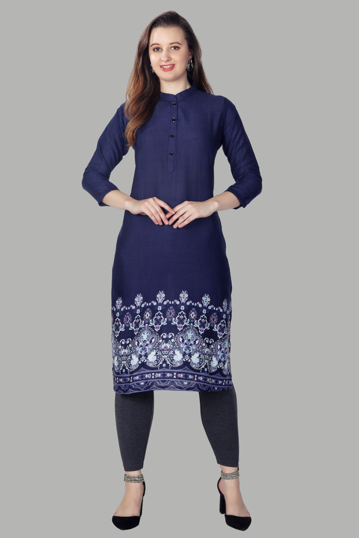 Classic Indigo Ethnic Kurti