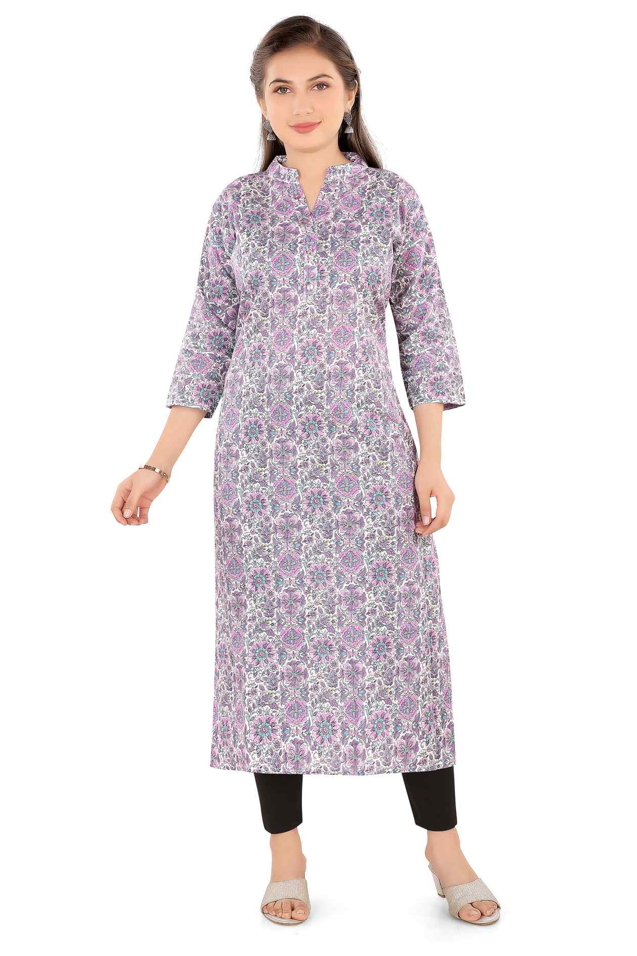 AIKAA Floral Printed Kurti