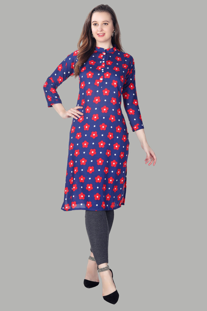 Classic Black Buti Print Kurti
