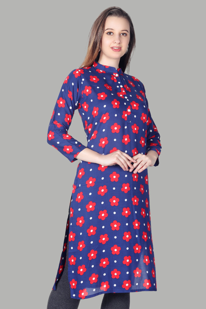 Classic Black Buti Print Kurti