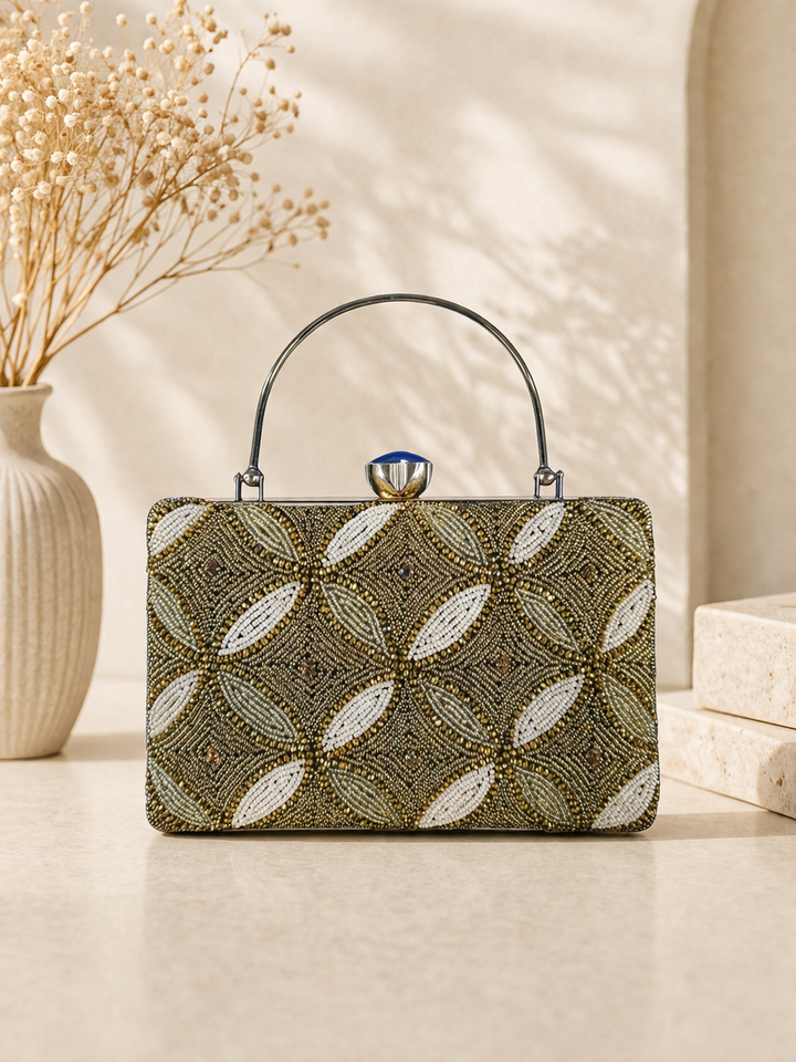 Elegant Beaded Clutch