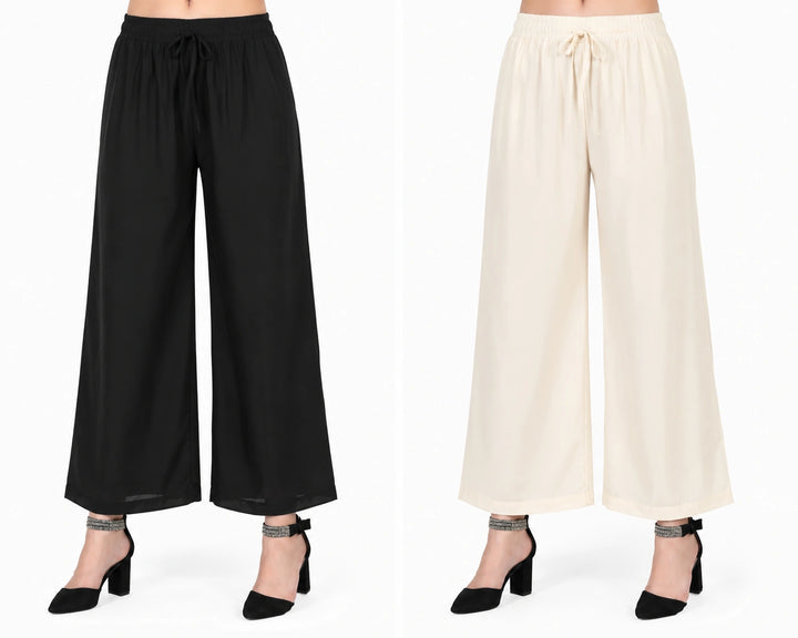 Women's Premium Solid Pants 2 Combo Set