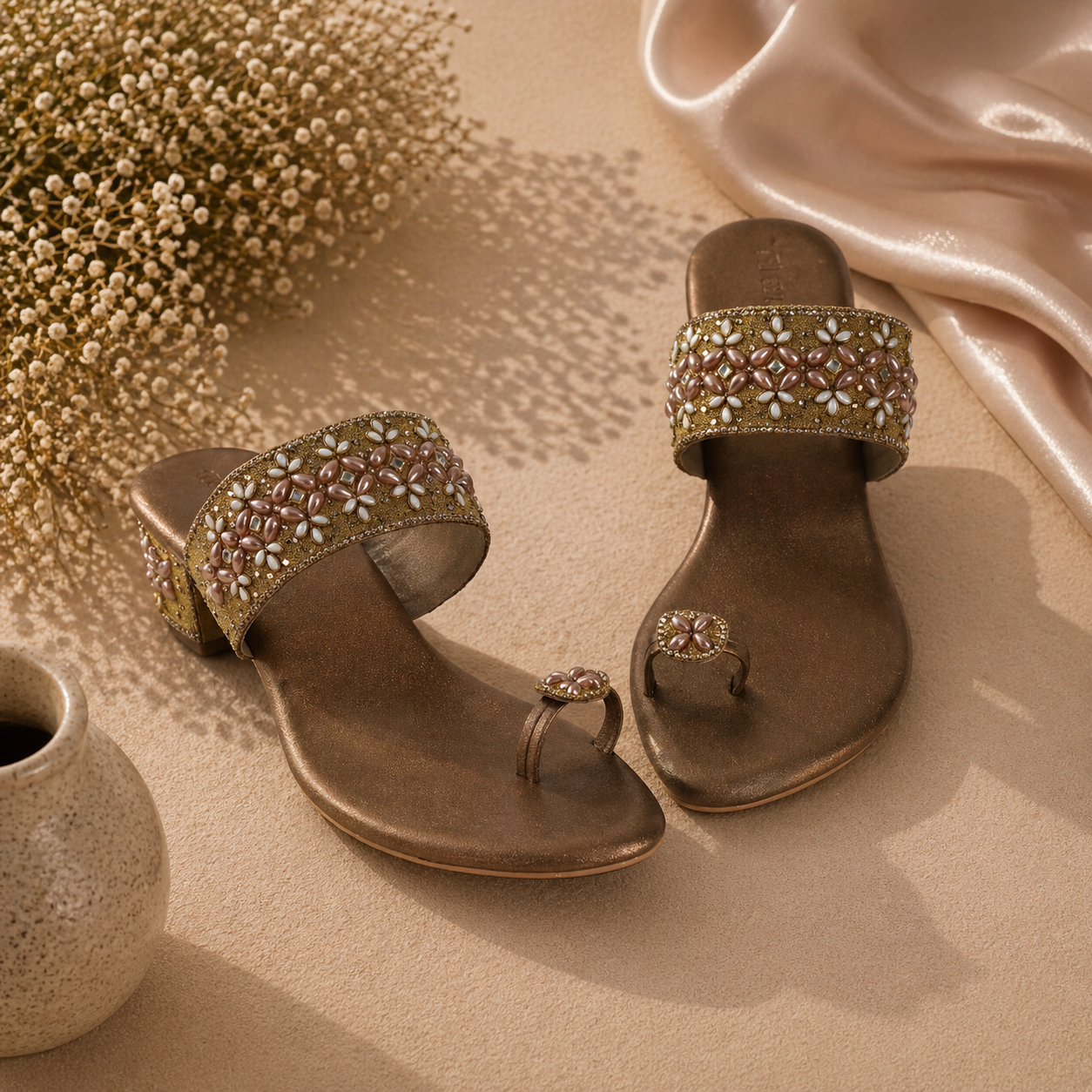 AIKAA Embellished Footwear