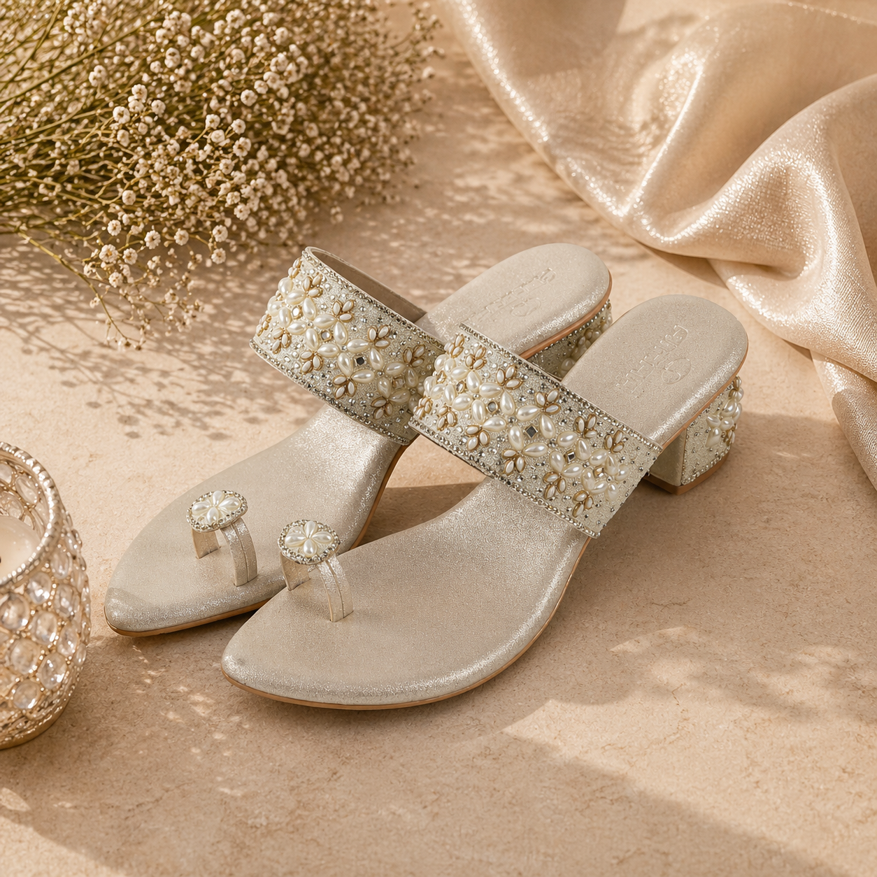 AIKAA Embellished Footwear