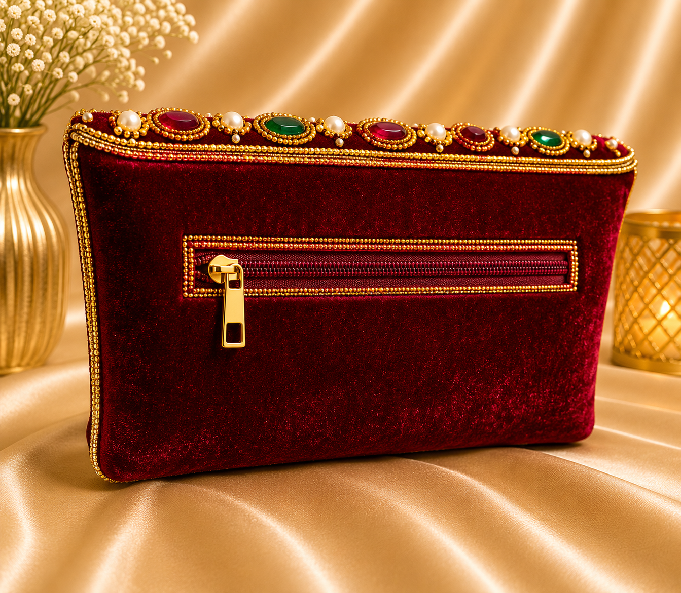 Maharani Velvet Clutch