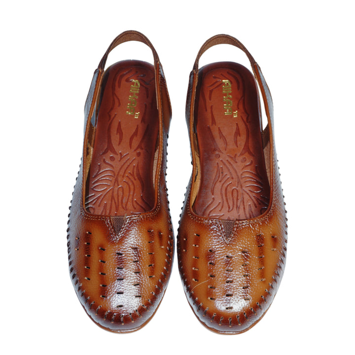 Premium Leather Sling back Flats