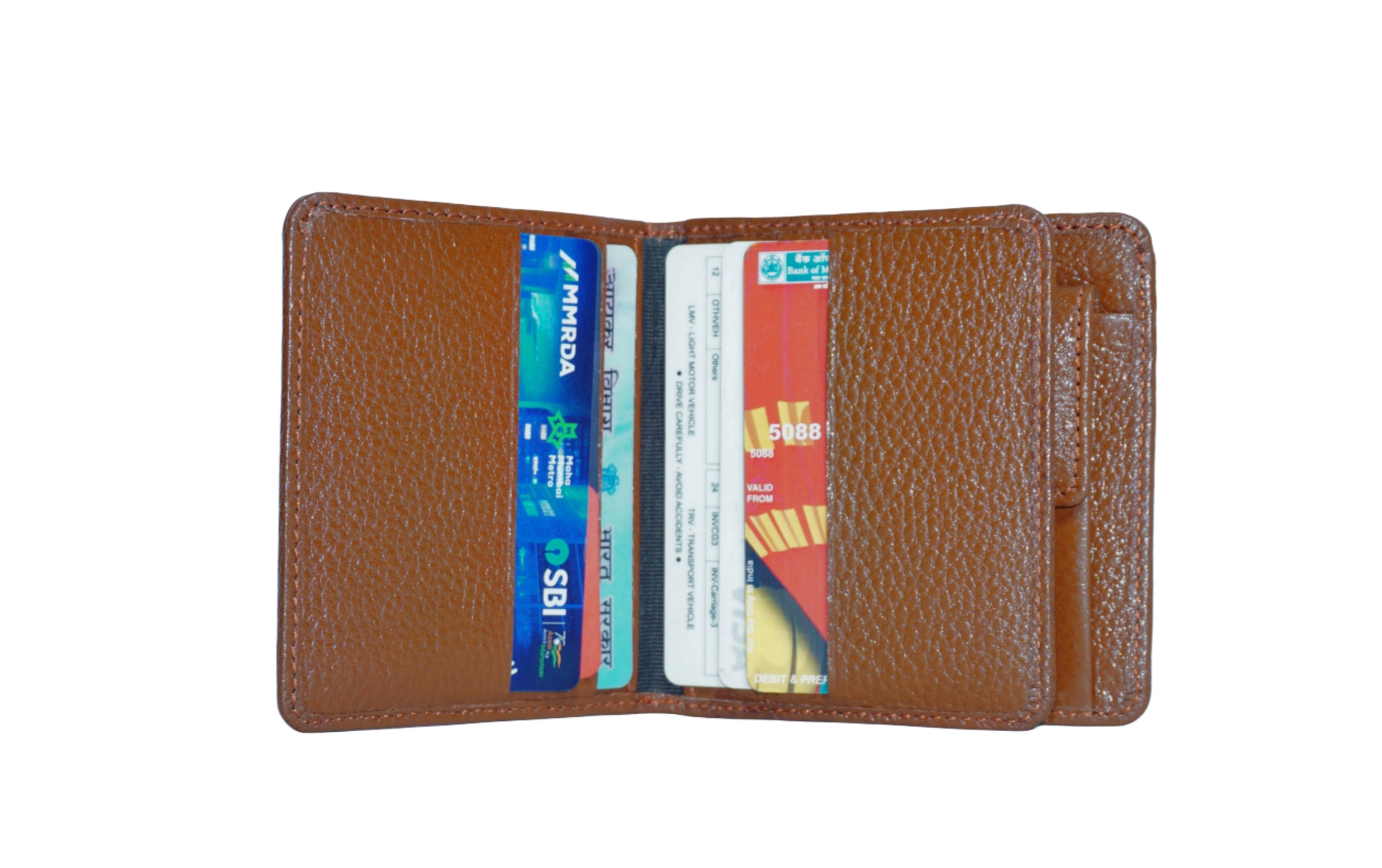 AIKAA Premium Leather Brown Wallet
