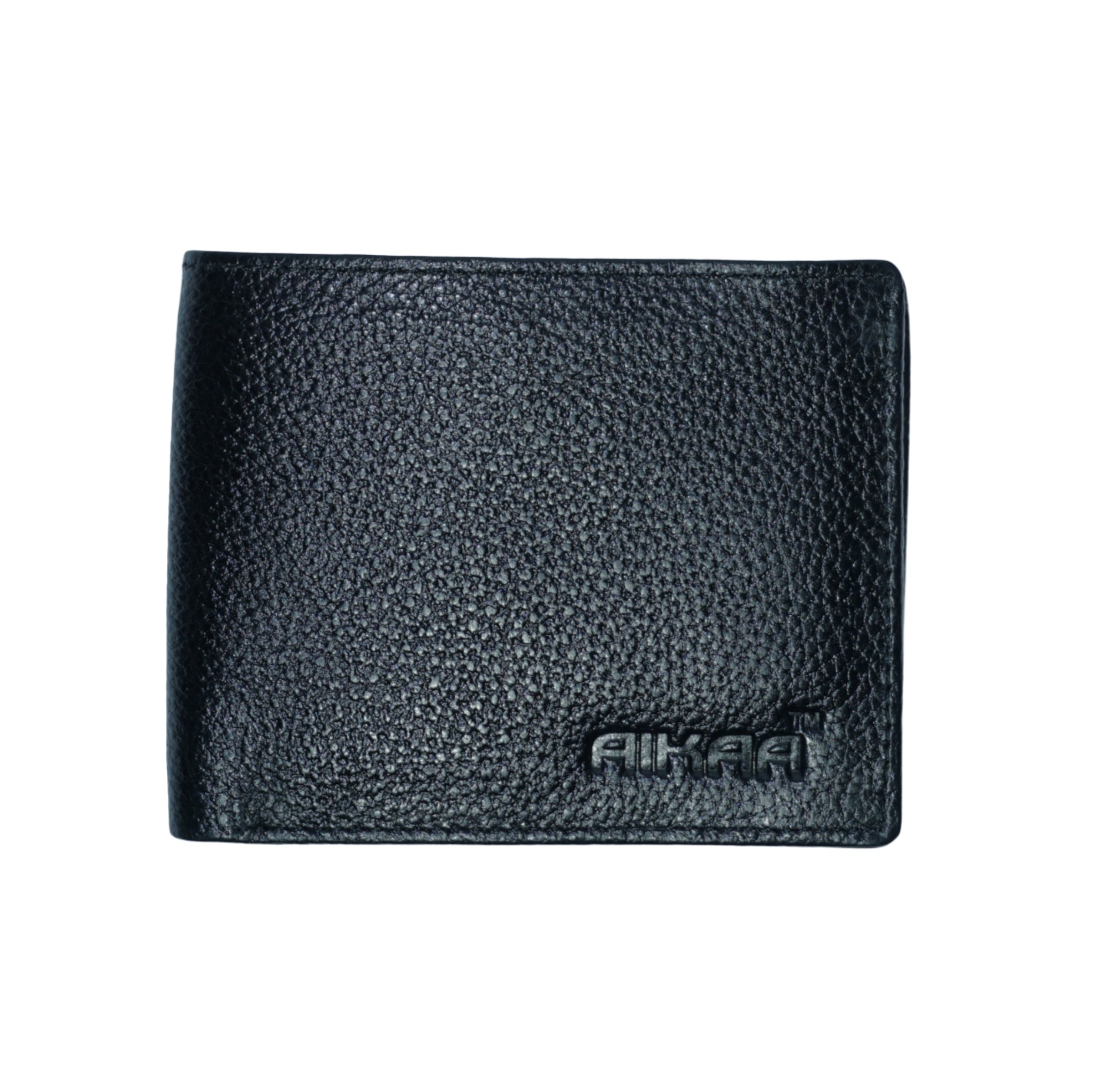 AIKAA Premium Leather Black Wallet