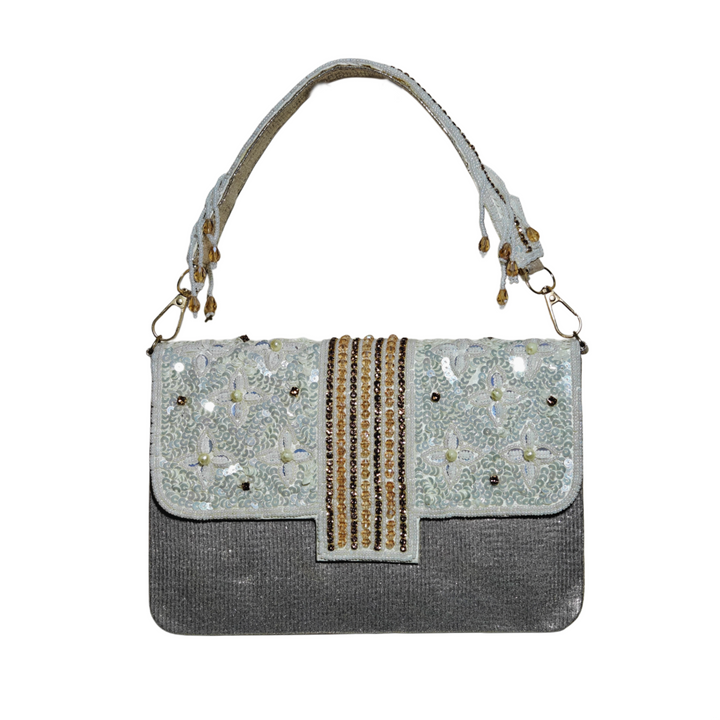 Pearl Embellished Clutch