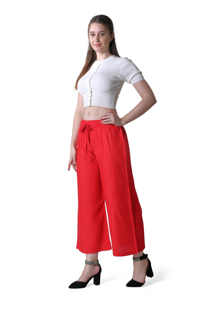 Women's Comfortable Wide Leg Palazzo 2 Combo Set