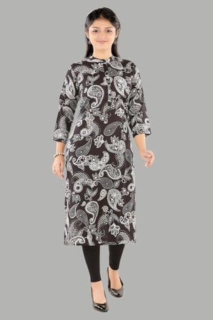 Abstract Bloom kurti for women