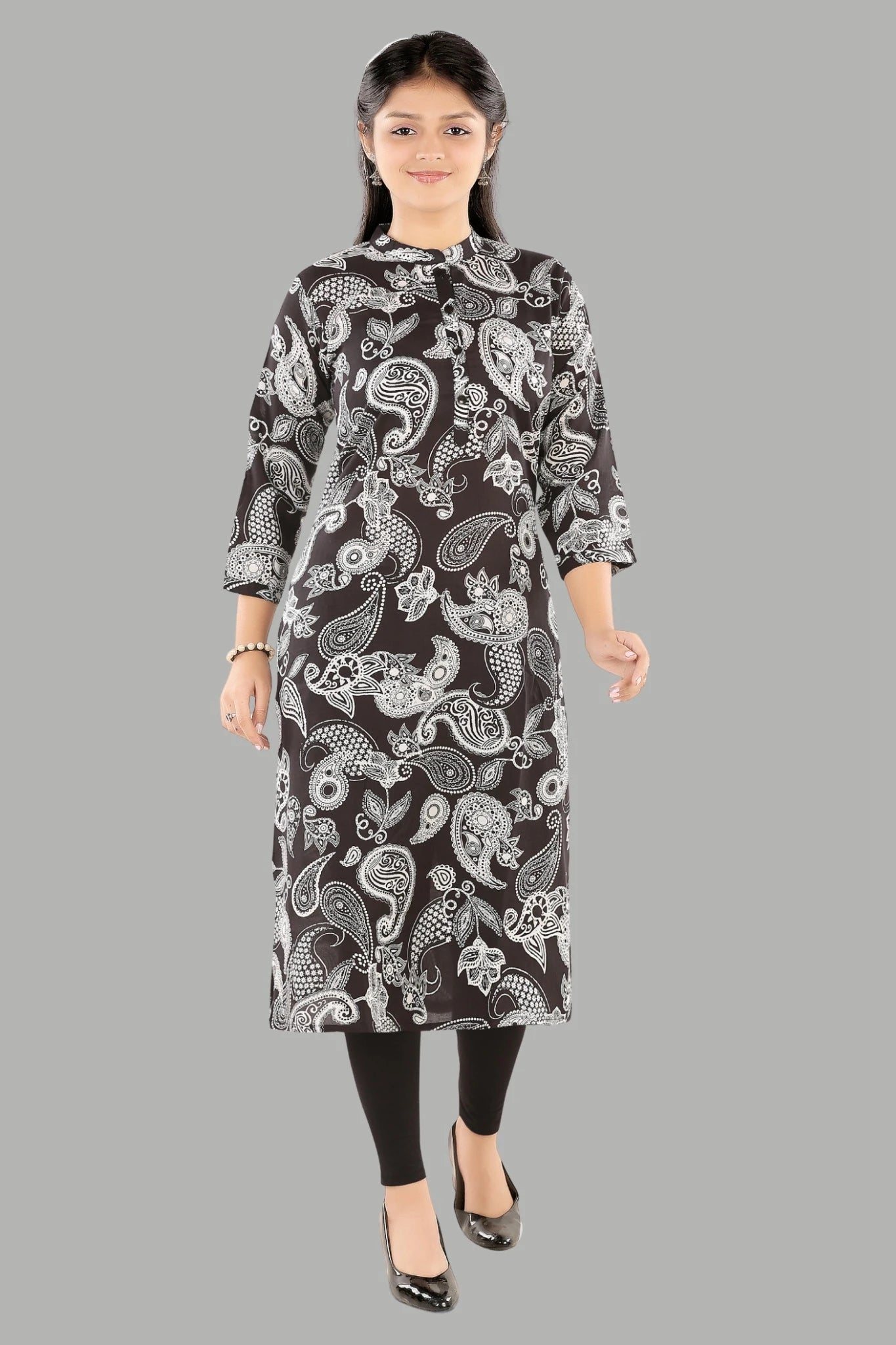 Abstract Bloom kurti for women