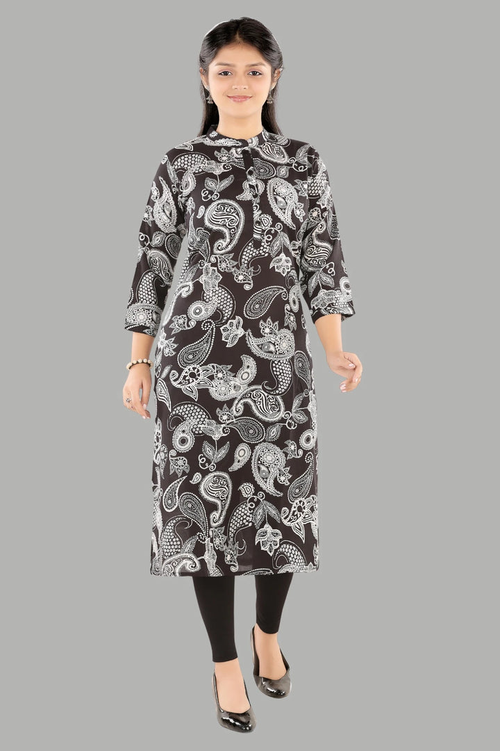 Abstract Bloom kurti for women