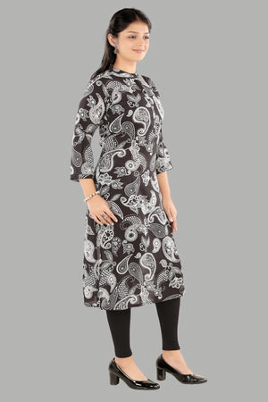 Stylish abstract floral print kurti for women