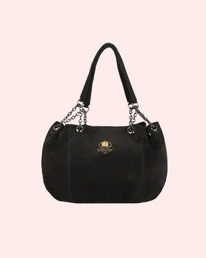 Elegant women’s Black chain strap handbag by AIKAA