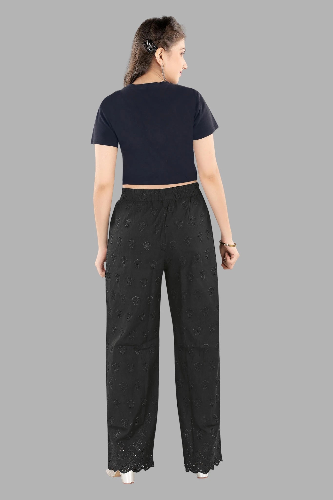 Elegant Lucknowi style casual pants by AIKAA